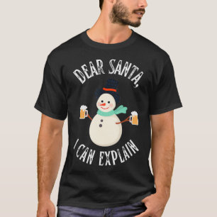 God jul! Jag kan försköna Snögubbe mig T Shirt