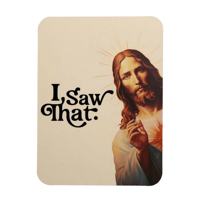 God jul, jag såg att Jesus, jag såg det Magnet (Vertikal)
