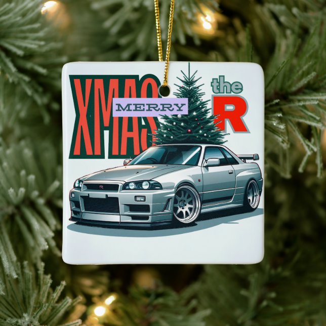God jul - (JDM-förklaringar) Julgransprydnad Keramik (Träd)