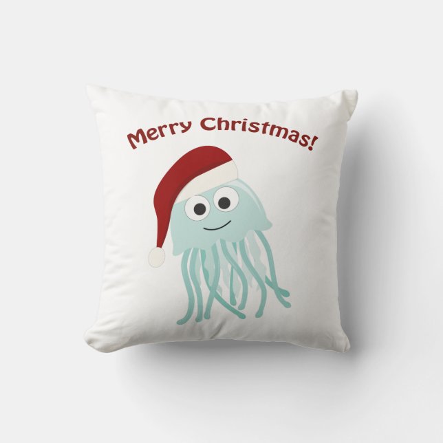 God Jul! Jellyfish Kudde (Framsida)