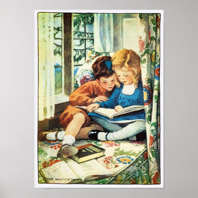 God jul Jessica Willcox Smith Illustration Poster (Framsidan)