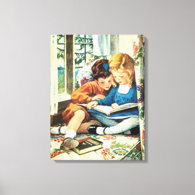 God jul Jessie Willcox Smith Illustration Canvastryck (Framsida)