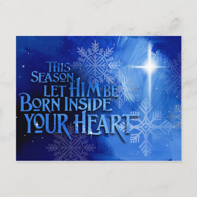 God jul Jesus Helg Vykort (Framsida)