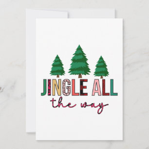 God Jul Jingle All The Way Julkort