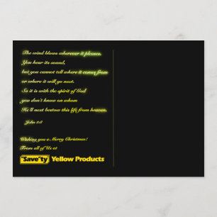 God jul John 3:8 Bible Verse Postcard Program