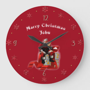 God jul John (ändra namn) Stor Klocka