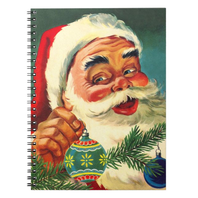 God jul, Jolly Retro 50's Jultomten Anteckningsbok (Framsidan)