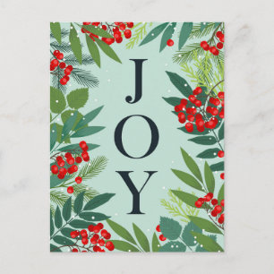 God jul JOY Corporate Hälsning Helg Vykort