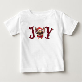 God jul Joy Cute Fransk Bulldog holly T Shirt