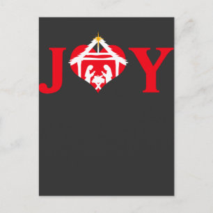 God jul Joy Jesus Christian Religiösa Vykort
