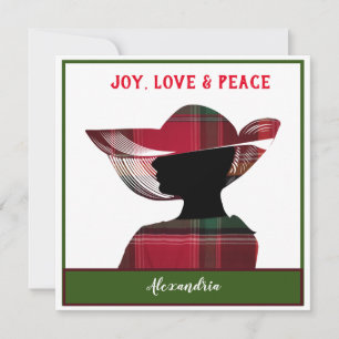 God jul Joy Kärlek Peace personalize Julkort