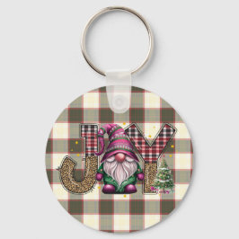 God jul Joy Nordic Gnome Play Girly Nyckelring