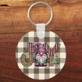 God jul Joy Nordic Gnome Play Girly Nyckelring