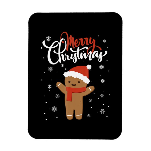 God jul | Jristmas-cookie Magnet (Vertikal)