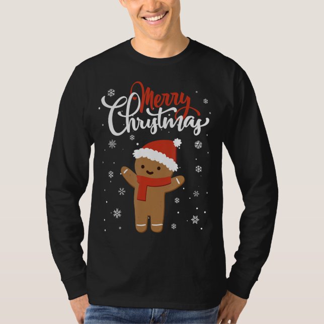God jul | Jristmas-cookie T Shirt (Framsida)