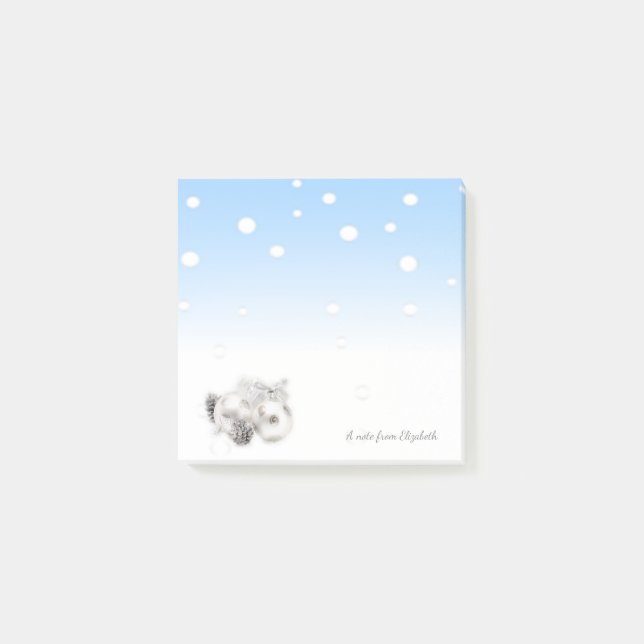 God jul,Jul Bollar-Personlig Post-it Block (Framsida)