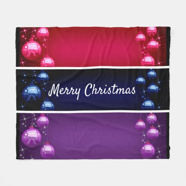 God jul jul Lökar Fleece Blanket (Framsidan (Horisontell))