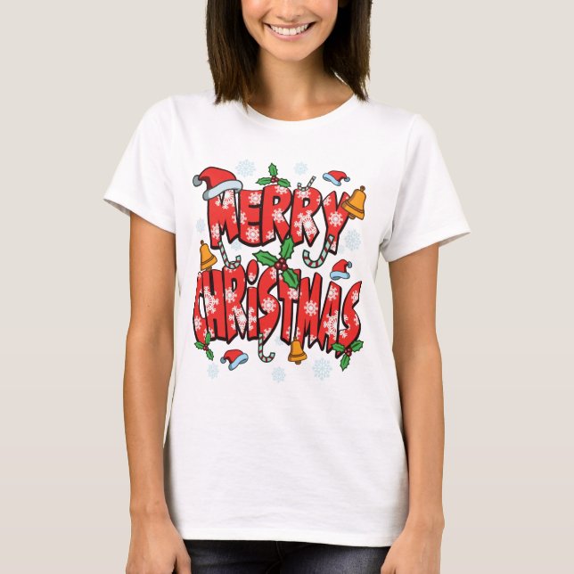 God jul - Julafton Festive Julhelg Gift T Shirt (Framsida)