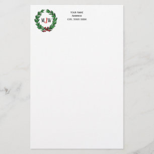 God jul, Julafton Holly Wandeandogram Brevpapper