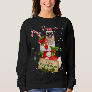 God jul Julafton Ljus Santa Reindeer Pug in T Shirt