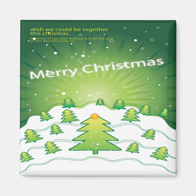 God jul Julafton Magnet Fridge Kitchen Gift (Framsidan)