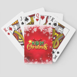 God jul Julafton Röda Grönten Guld Helgdag Kärlek Casinokort