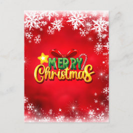 God jul Julafton Röda Grönten Guld Helgdag Kärlek Vykort