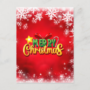 God jul Julafton Röda Grönten Guld Helgdag Kärlek Vykort