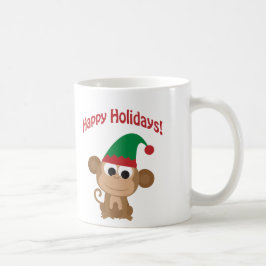 God Jul! Julapa i form av en apa Kaffemugg