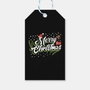 God jul - juldesign presentetikett
