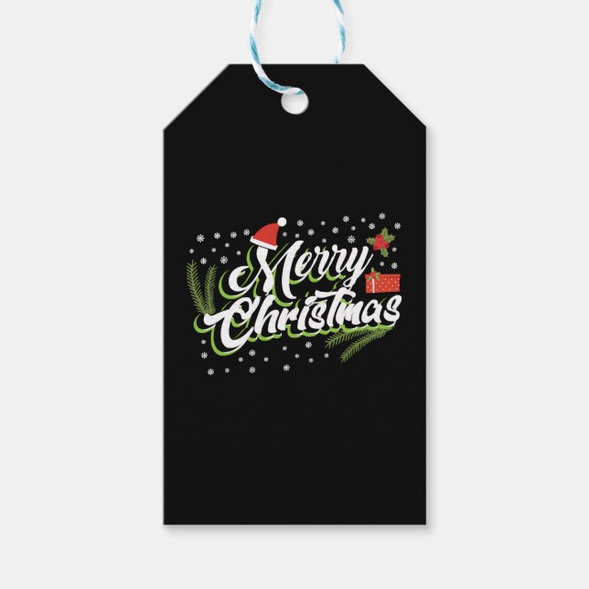 God jul - juldesign presentetikett (Framsidan)