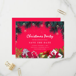 God jul Julfest Spara datum Inbjudan Vykort