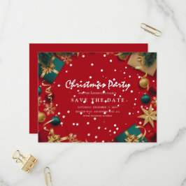 God jul Julfest Spara datum Inbjudan Vykort