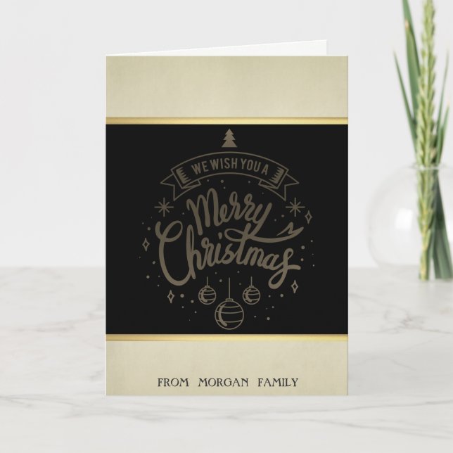 God jul, Julgran,Bollar Helgdag-kort Helgkort (Framsida)