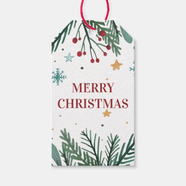 God jul, Julgran Grenar, Stars Presentetikett (Framsidan)