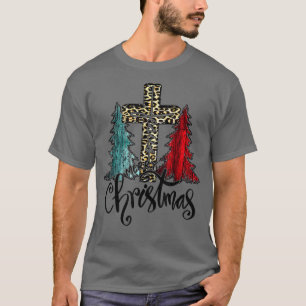 God jul Julgran Jesus Kor Cheetah T Shirt