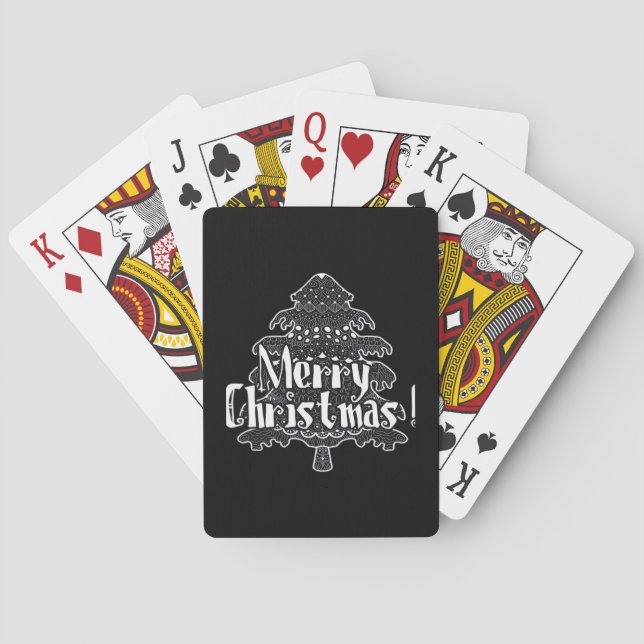 God jul, julgran Klassiker Casinokort (Baksidan)