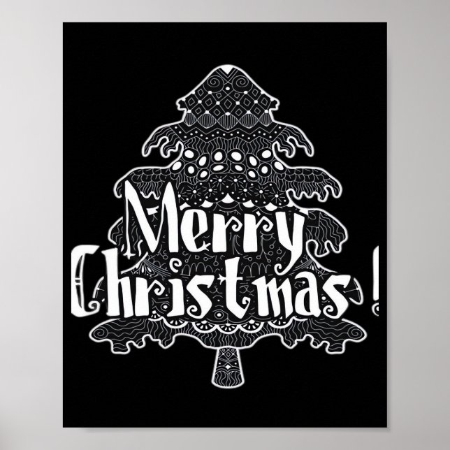 God jul, julgran Klassiker Poster (Framsidan)
