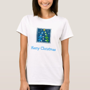 God jul - julgran med stjärnor t shirt