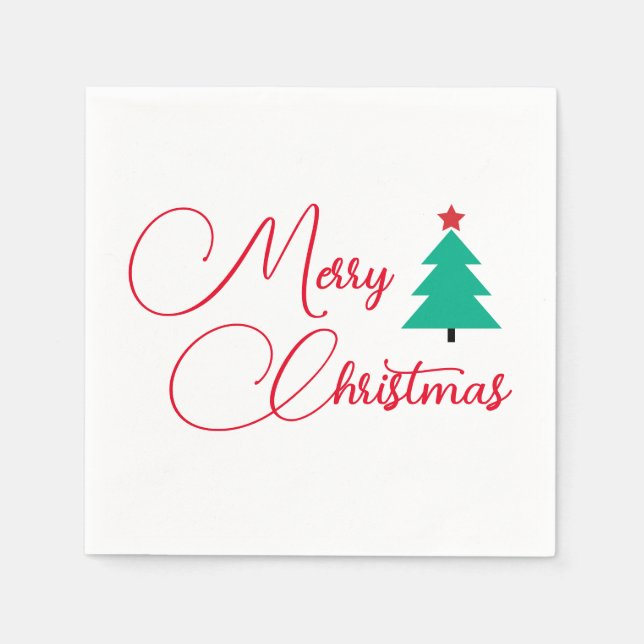 God jul Julgran Pappersservett (Framsidan)