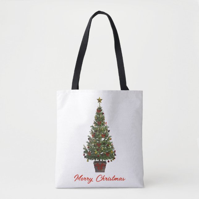 God jul. Julgran Tygkasse (Framsida)