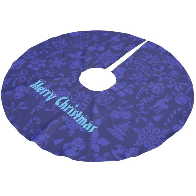 God jul julgransmatta borstad polyester (Vinklad)