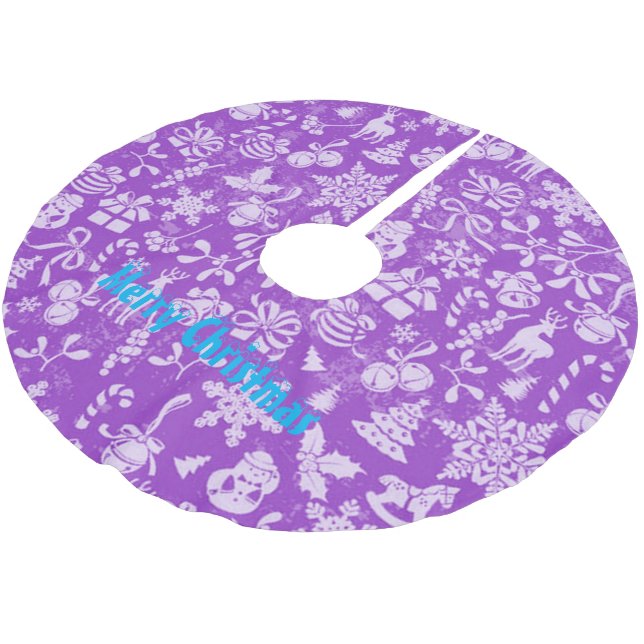 God jul julgransmatta borstad polyester (Vinklad)