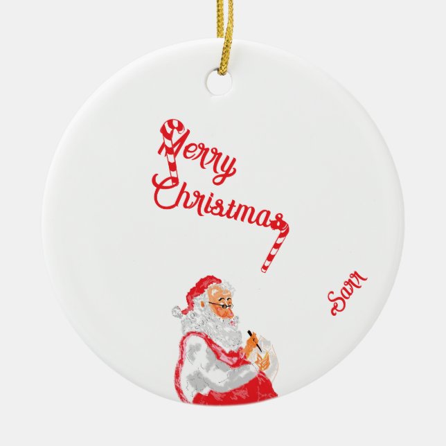 : God Jul Julgransprydnad Keramik (Framsidan)