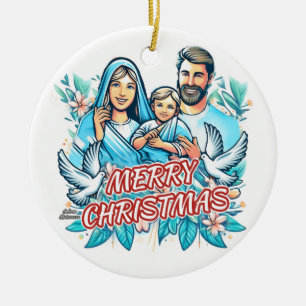 God jul julgransprydnad keramik