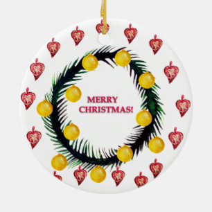 God jul julgransprydnad keramik