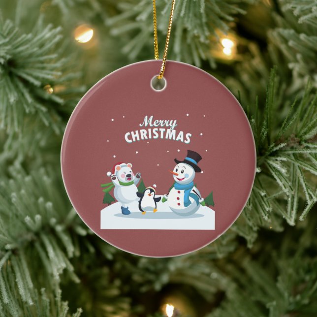 God jul julgransprydnad keramik (Träd)