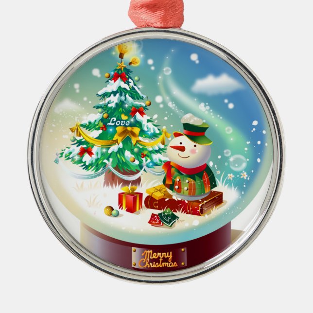 God jul julgransprydnad metall (Framsidan)