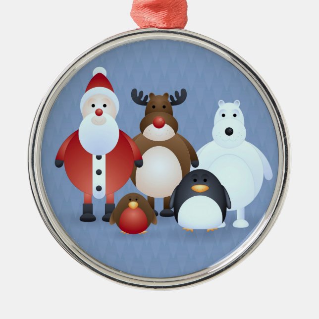 God jul julgransprydnad metall (Framsidan)