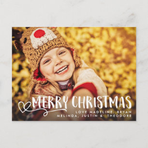 God jul Julhälsningar fotoöverlägg Vykort